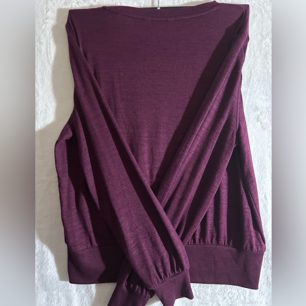 BANANA REPUBLIC| Burgundy pullover round neck sweater| Size Large